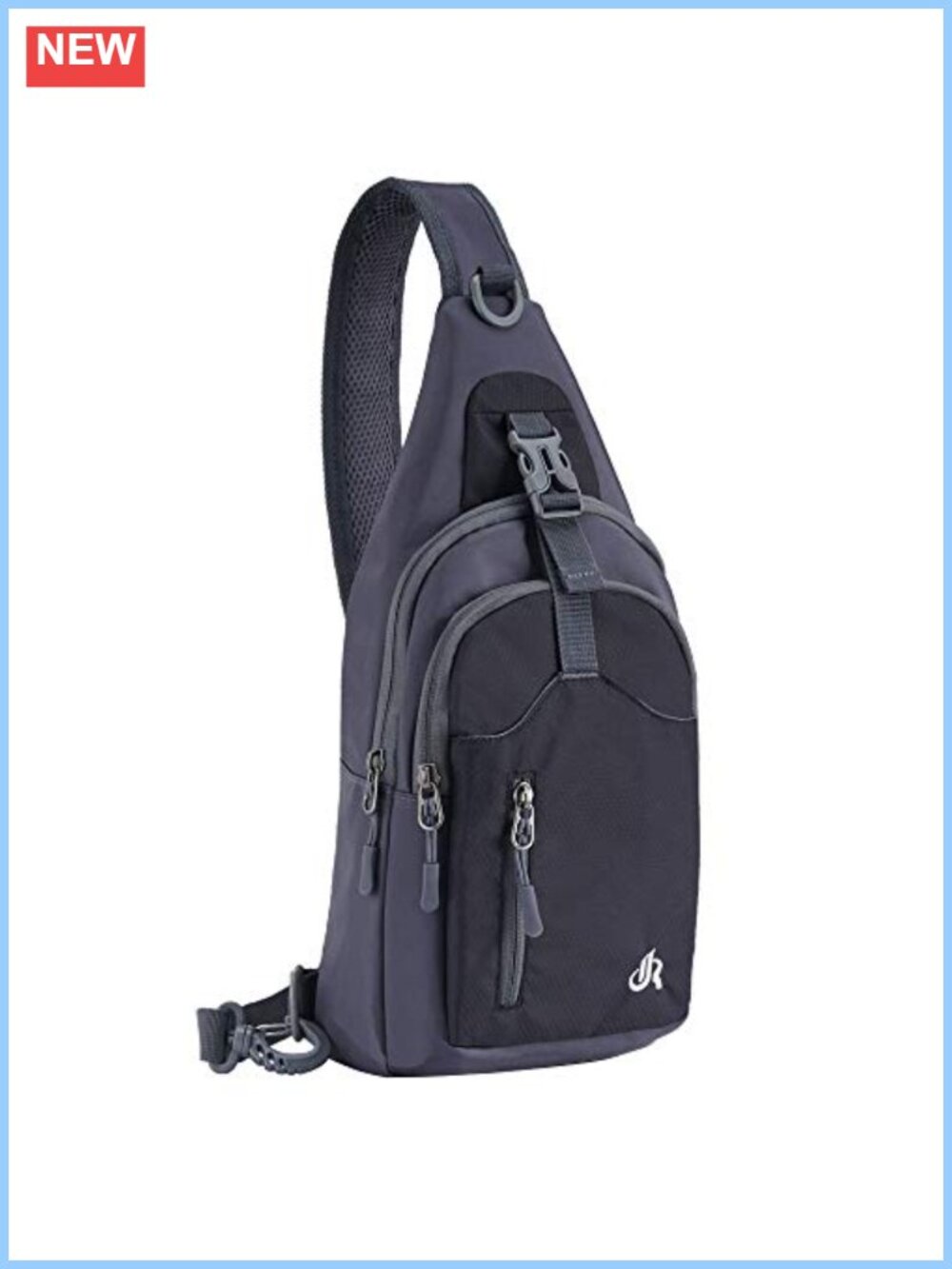 Lightweight Nylon Sling Backpack Water Resistant Crossbody Bag Travel Hiking